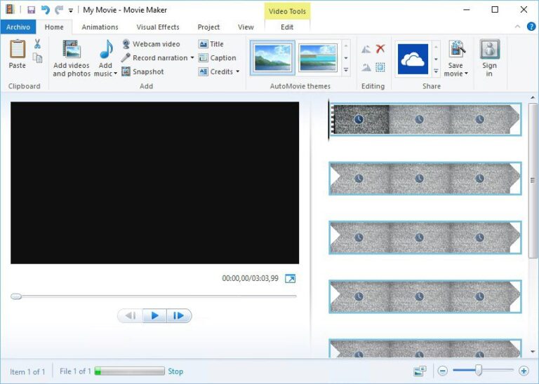 Программа windows movie maker позволяет вставлять в фильм эффекты переходов